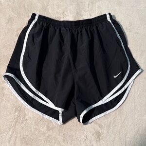 Nike Women’s Black Athletic Shorts with White Trim